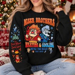Miser Brothers Heating & Cooling Sweatshirt – Retro The Year Without a Santa Claus Christmas Crewneck - Image 5