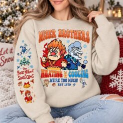 Miser Brothers Heating & Cooling Sweatshirt – Retro The Year Without a Santa Claus Christmas Crewneck
