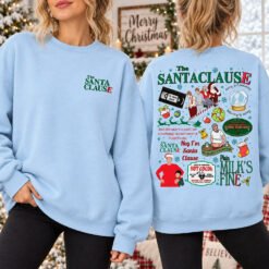 Retro Christmas Santa Graphic T-Shirt, Hoodie & Sweatshirt – Vintage Holiday Apparel - Image 5