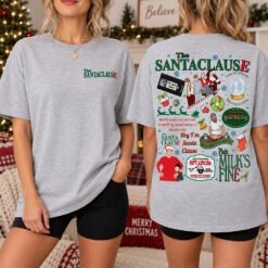 Retro Christmas Santa Graphic T-Shirt, Hoodie & Sweatshirt – Vintage Holiday Apparel - Image 3