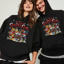 Light grey The Muppet Christmas Carol vintage sweatshirt featuring Kermit and friends front graphic and festive character sleeve print